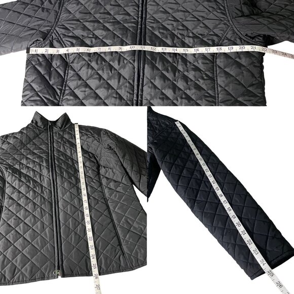 Cutter & Buck Quilted Black Jacket Women's Sz XL Full-Zip Lightweight Outerwear - Picture 8 of 9